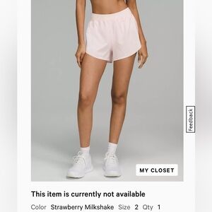 Lululemon Fast and Free Shorts